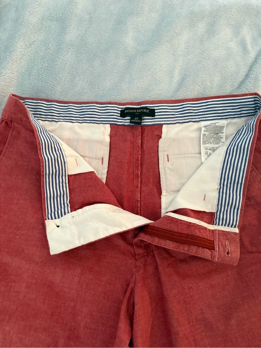 Banana Republic terra cotta Men's Flat-Front Shorts